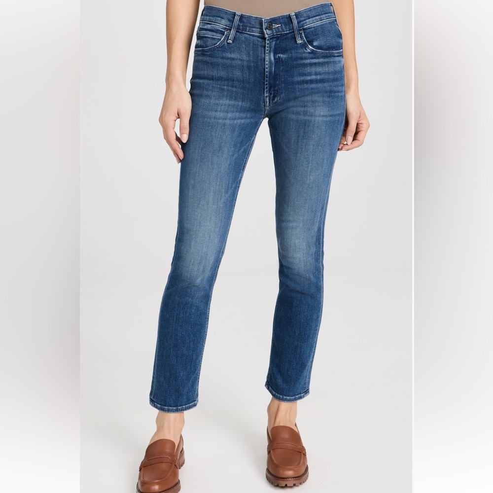 MOTHER the mid rise dazzler ankle jeans